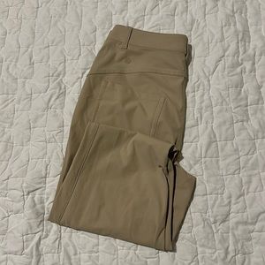 Lululemon City Sleek 5-Pocket Pant 23” Tan Size 8 - image 1